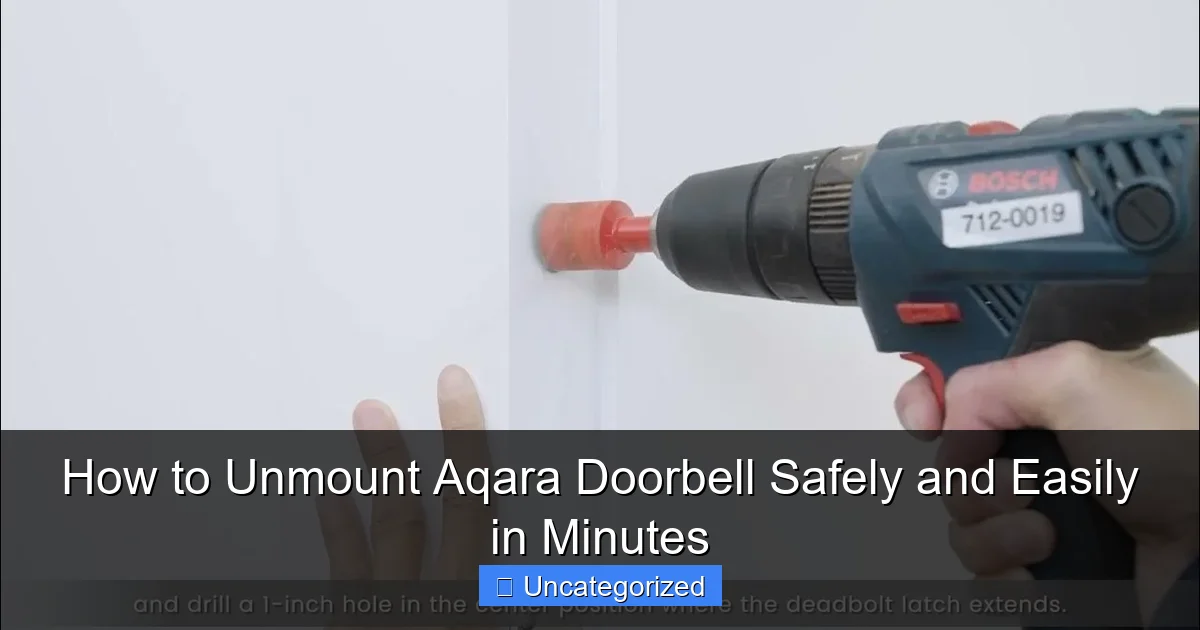 How to Unmount Aqara Doorbell Safely and Easily in Minutes