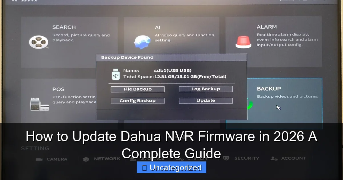 How to Update Dahua NVR Firmware in 2026 A Complete Guide