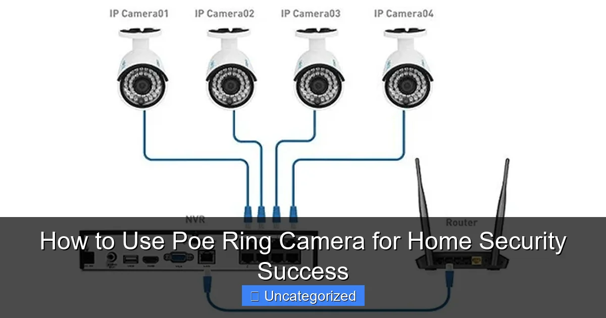 How to Use Poe Ring Camera for Home Security Success