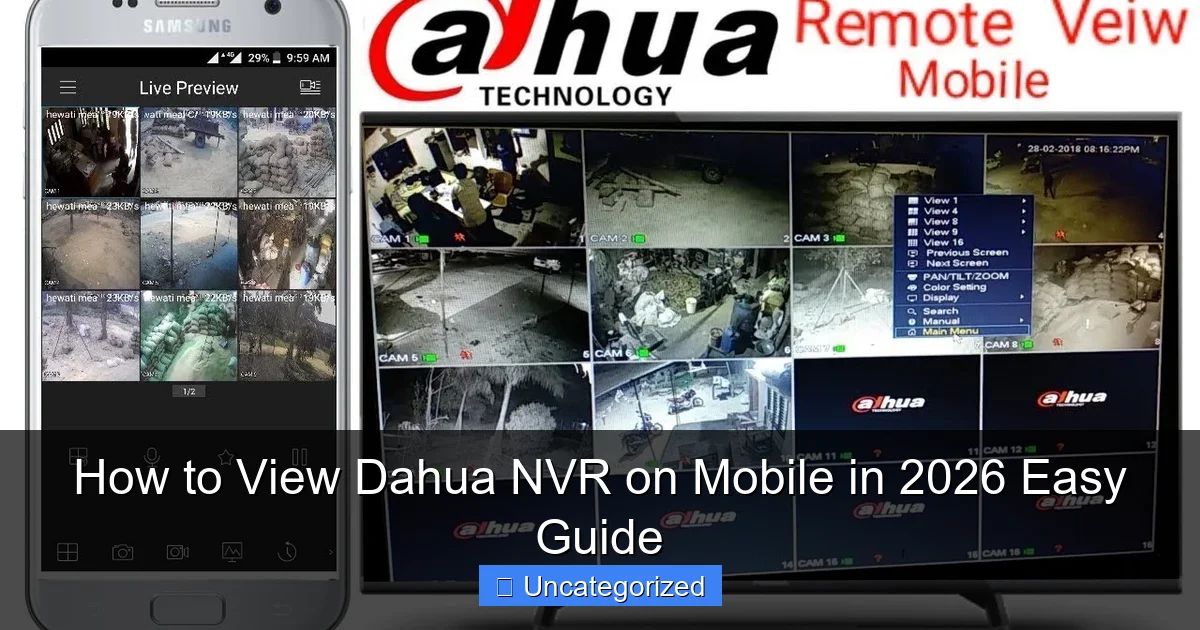 How to View Dahua NVR on Mobile in 2026 Easy Guide