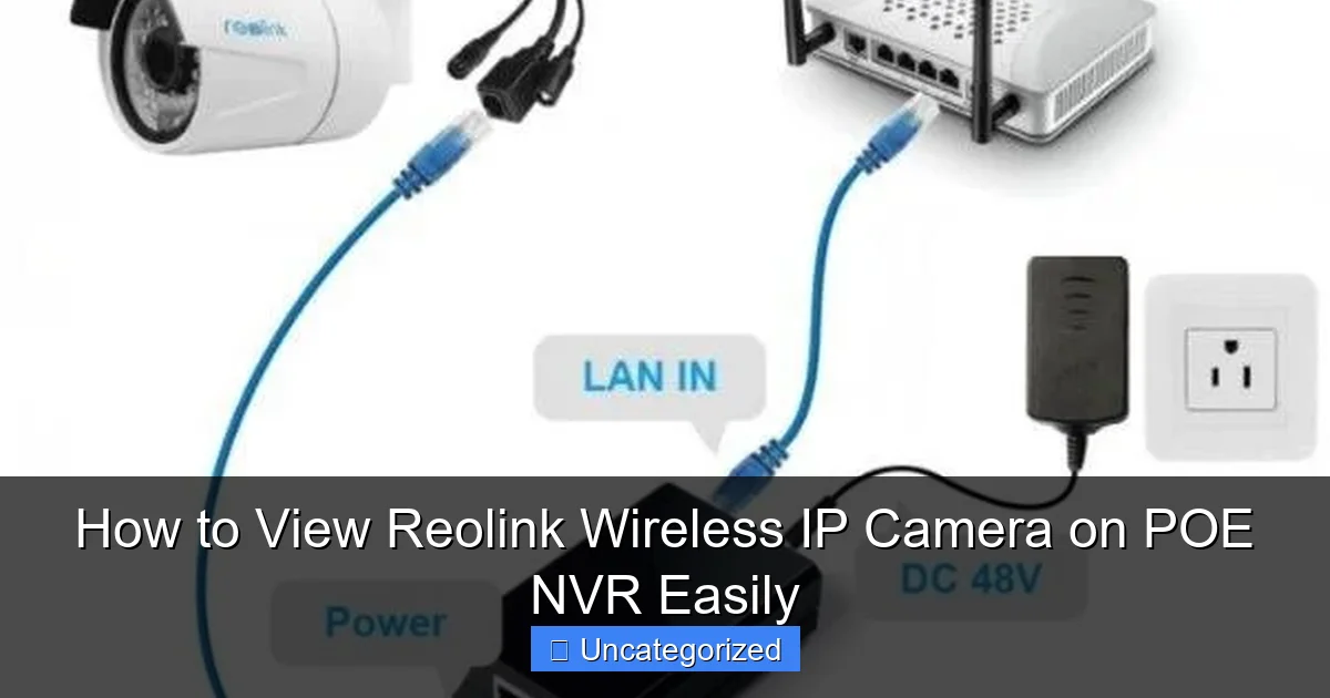 How to View Reolink Wireless IP Camera on POE NVR Easily