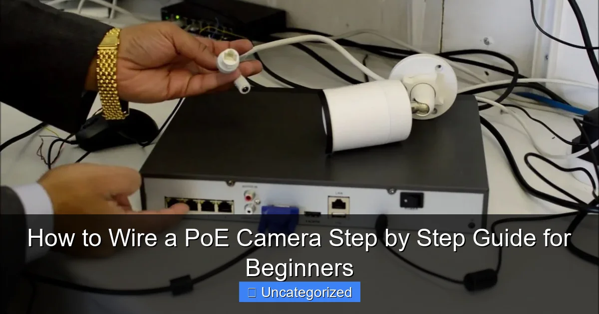 How to Wire a PoE Camera Step by Step Guide for Beginners