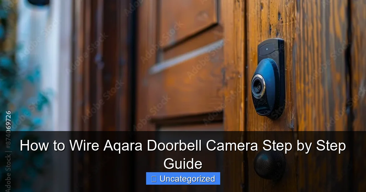 How to Wire Aqara Doorbell Camera Step by Step Guide