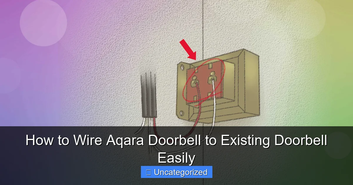 How to Wire Aqara Doorbell to Existing Doorbell Easily