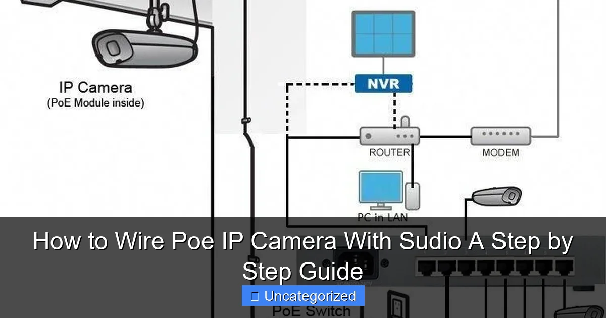 How to Wire Poe IP Camera With Sudio A Step by Step Guide