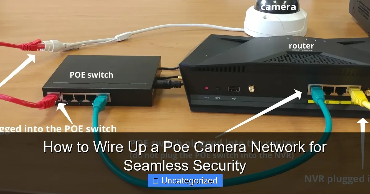 How to Wire Up a Poe Camera Network for Seamless Security