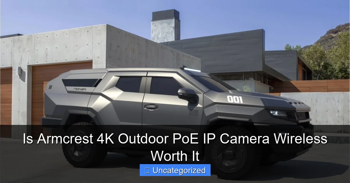 Is Armcrest 4K Outdoor PoE IP Camera Wireless Worth It