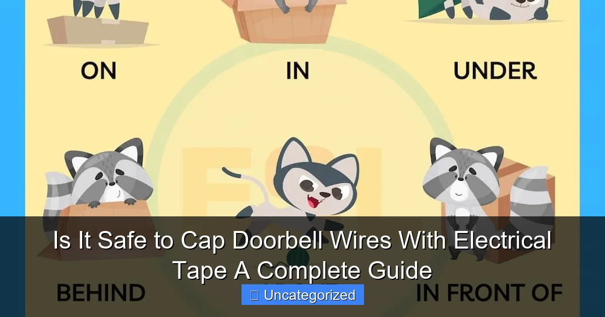 Is It Safe to Cap Doorbell Wires With Electrical Tape A Complete Guide
