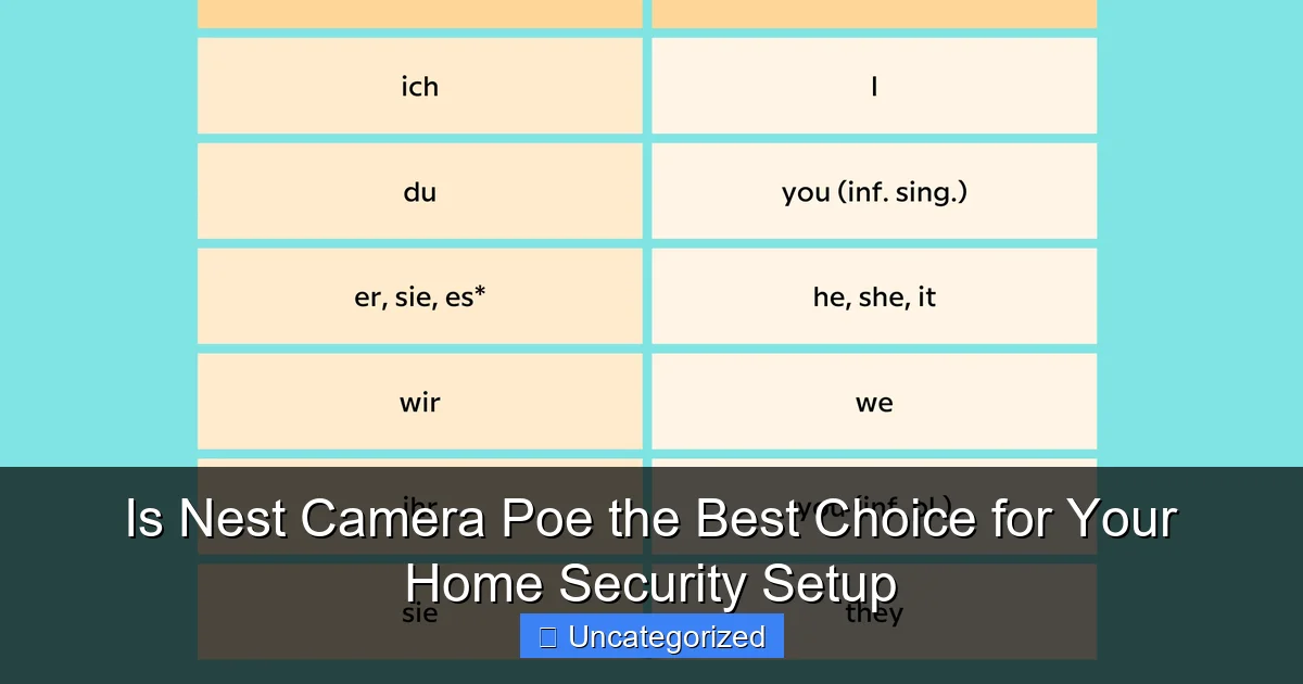 Is Nest Camera Poe the Best Choice for Your Home Security Setup