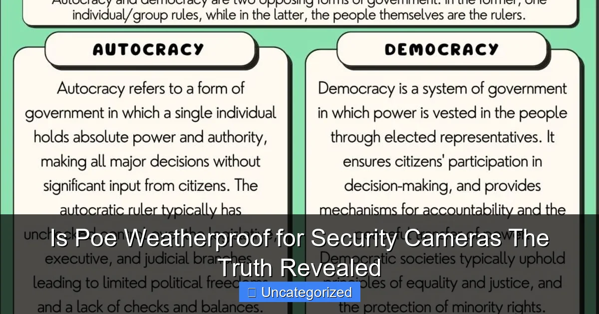 Is Poe Weatherproof for Security Cameras The Truth Revealed