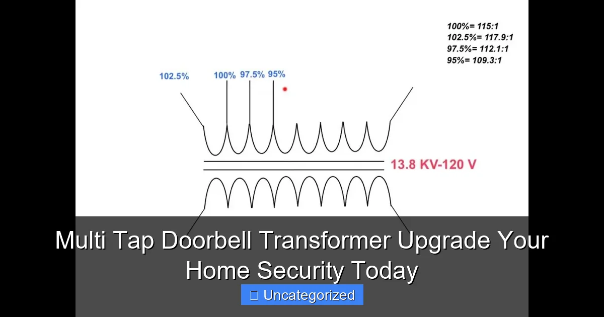 Multi Tap Doorbell Transformer Upgrade Your Home Security Today