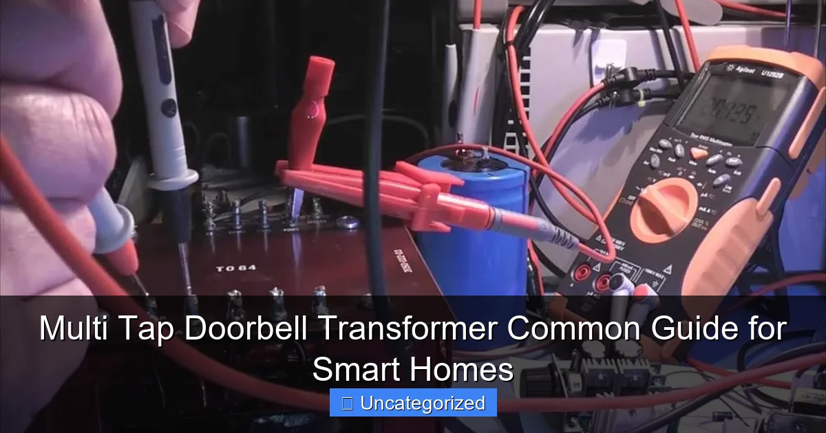 Multi Tap Doorbell Transformer Common Guide for Smart Homes
