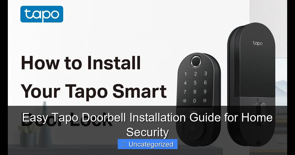 Easy Tapo Doorbell Installation Guide for Home Security