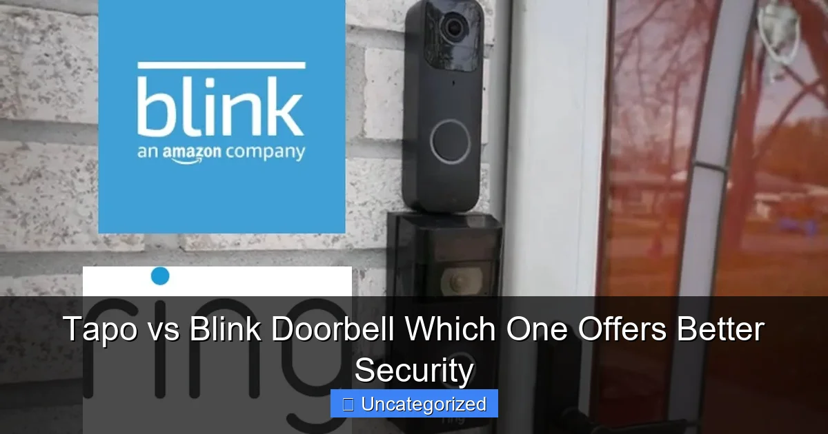 Tapo vs Blink Doorbell Which One Offers Better Security