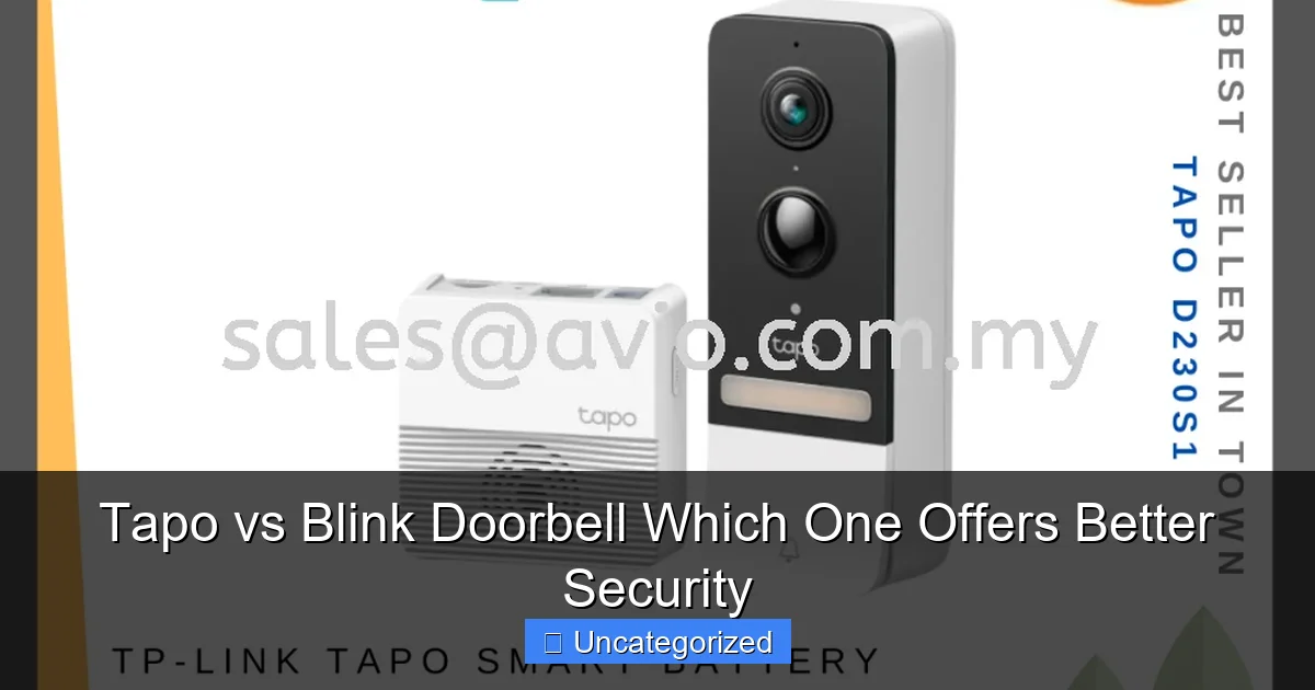 Tapo vs Blink Doorbell Which One Offers Better Security