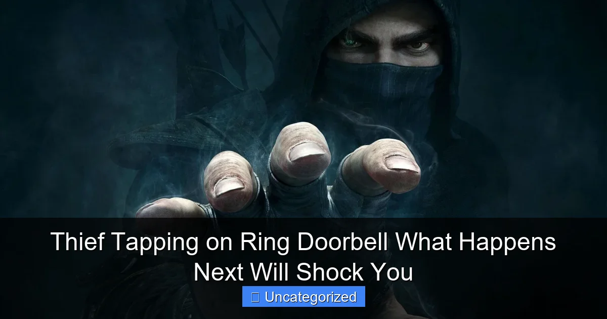 Thief Tapping on Ring Doorbell What Happens Next Will Shock You
