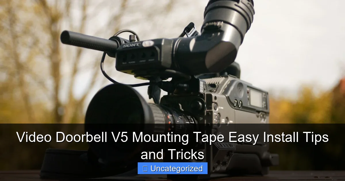 Video Doorbell V5 Mounting Tape Easy Install Tips and Tricks