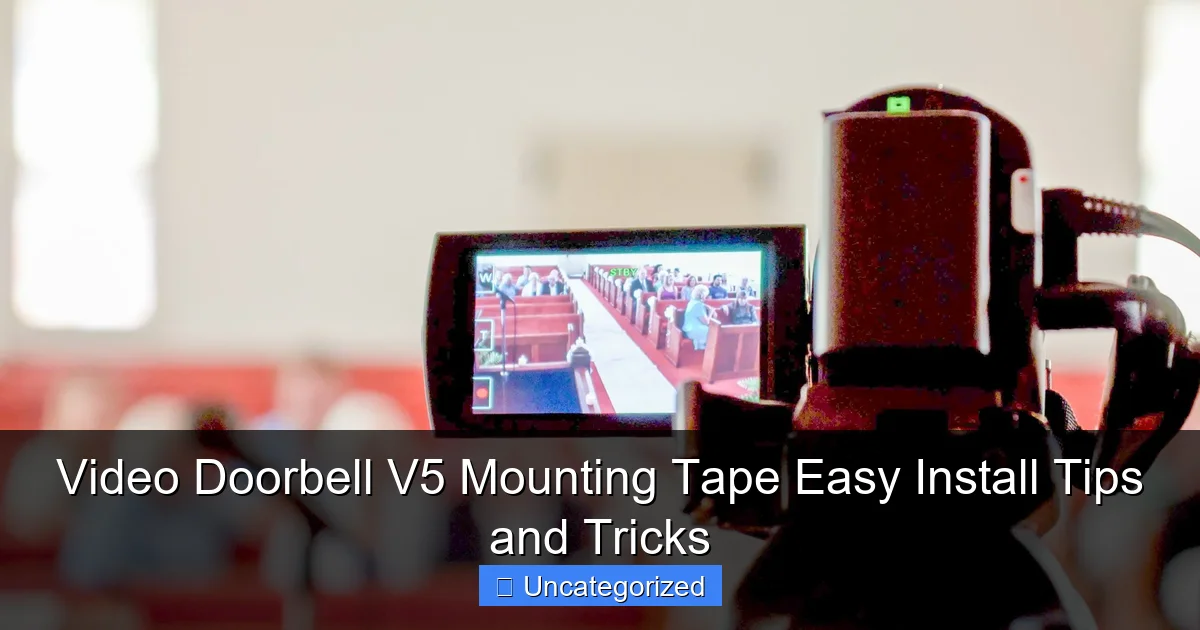 Video Doorbell V5 Mounting Tape Easy Install Tips and Tricks