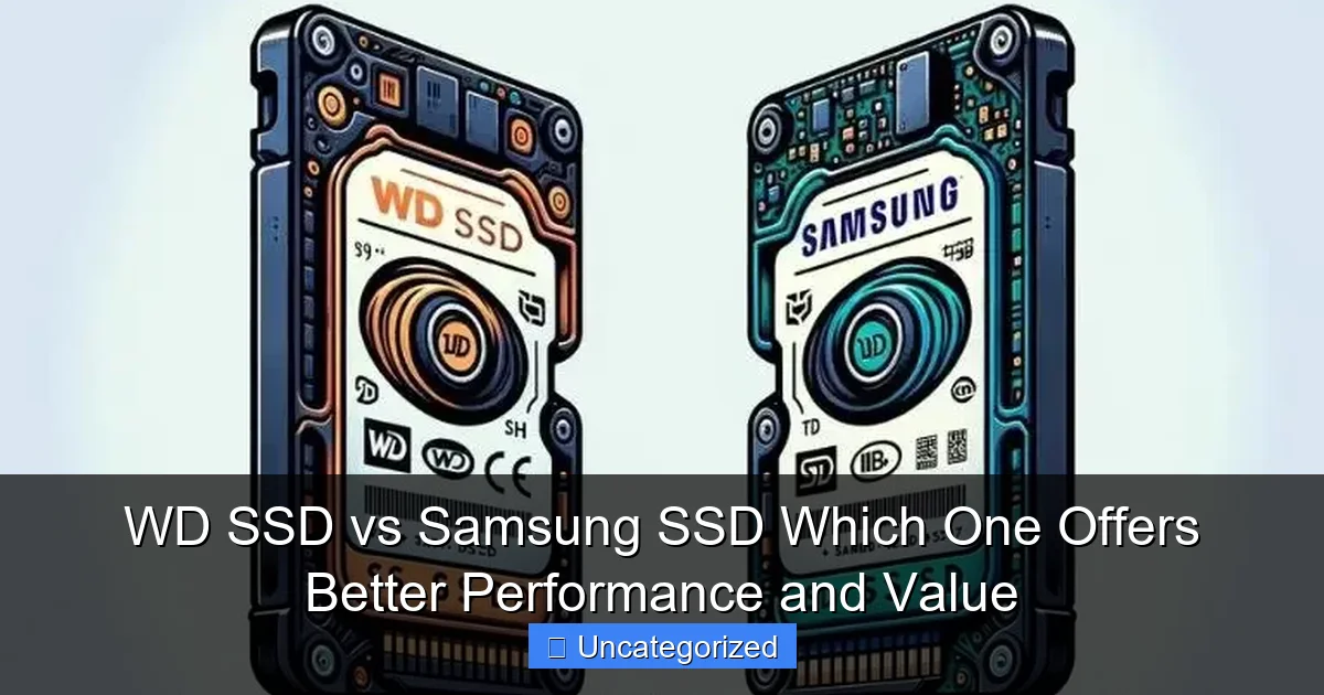 WD SSD vs Samsung SSD Which One Offers Better Performance and Value