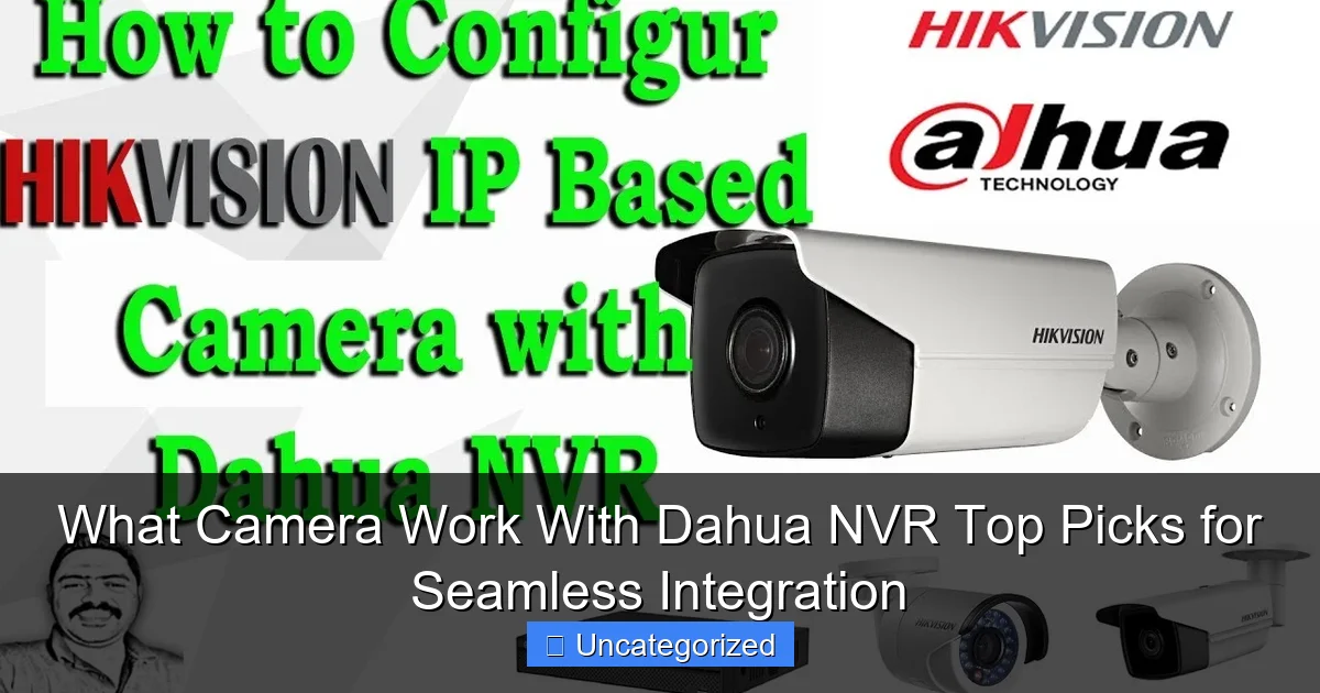 What Camera Work With Dahua NVR Top Picks for Seamless Integration