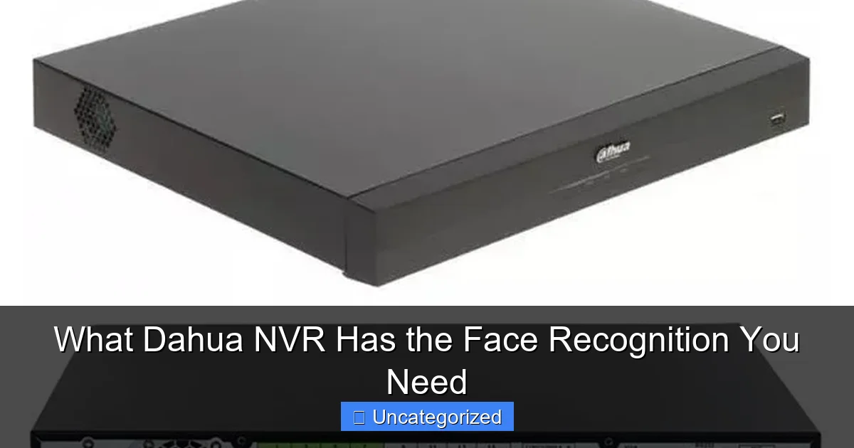 What Dahua NVR Has the Face Recognition You Need