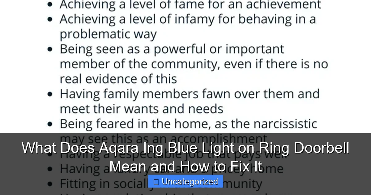 What Does Aqara Ing Blue Light on Ring Doorbell Mean and How to Fix It