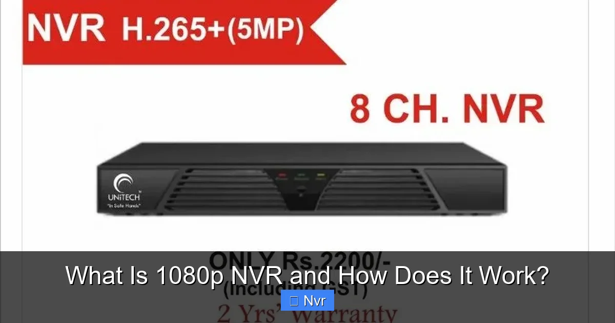 Featured image for What Is 1080p NVR and How Does It Work?