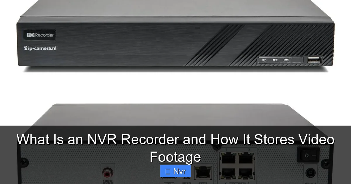 Featured image for What Is an NVR Recorder and How It Stores Video Footage