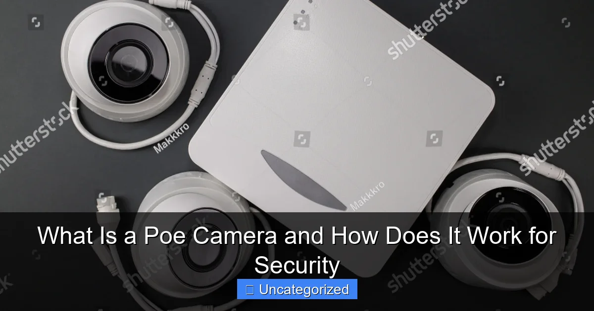 What Is a Poe Camera and How Does It Work for Security