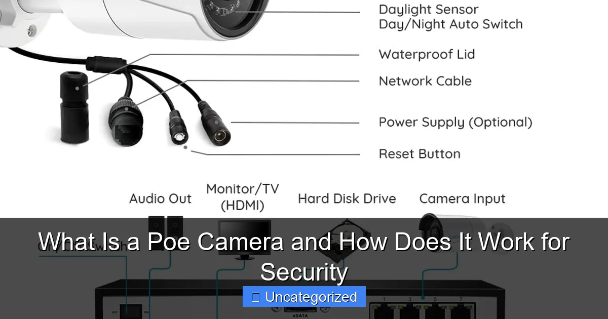 What Is a Poe Camera and How Does It Work for Security