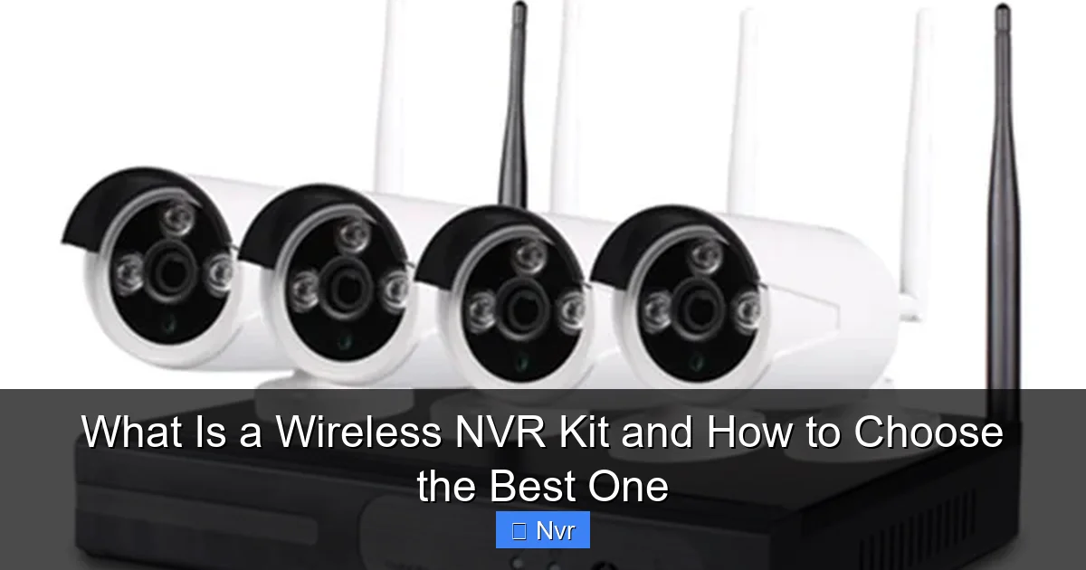 Featured image for What Is a Wireless NVR Kit and How to Choose the Best One