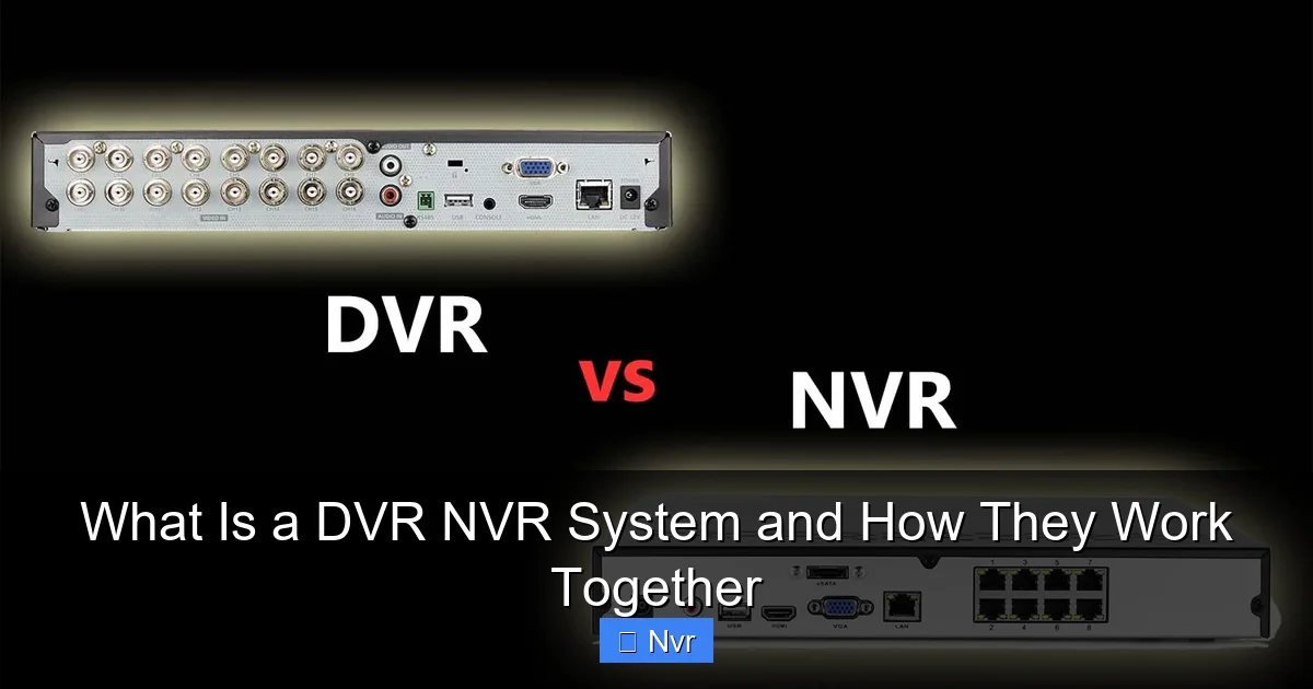 Featured image for What Is a DVR NVR System and How They Work Together