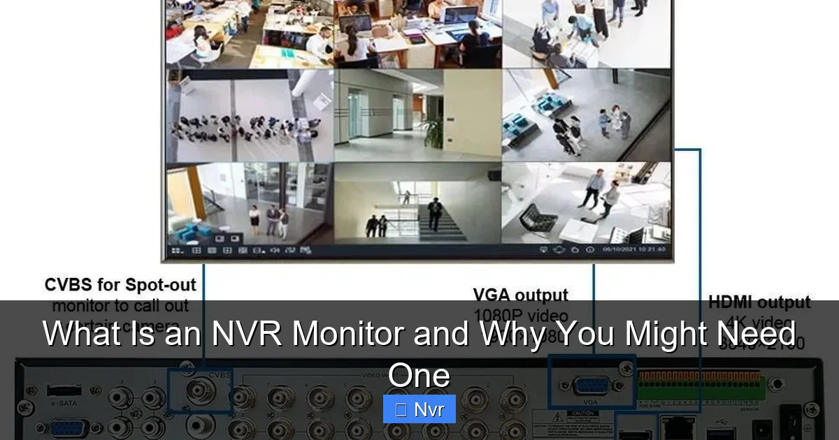 Featured image for What Is an NVR Monitor and Why You Might Need One