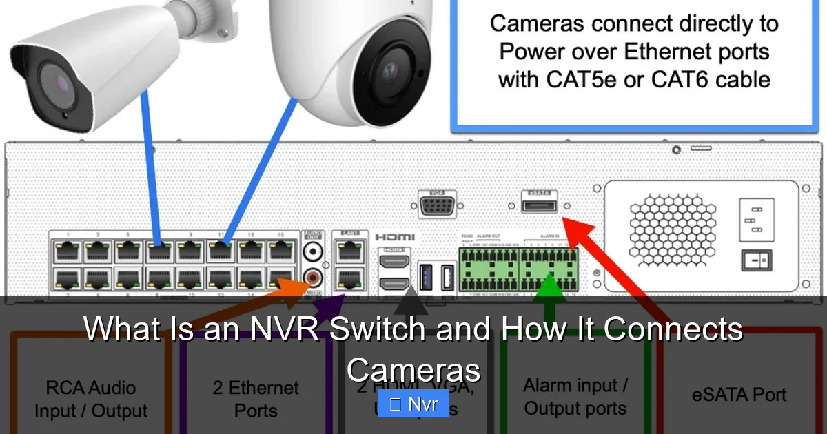 Featured image for What Is an NVR Switch and How It Connects Cameras