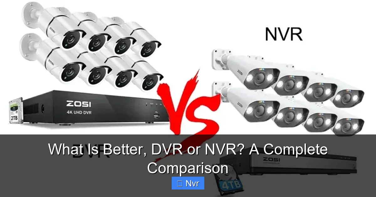 Featured image for What Is Better, DVR or NVR? A Complete Comparison