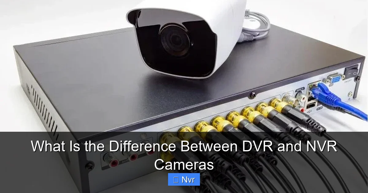 Featured image for What Is the Difference Between DVR and NVR Cameras