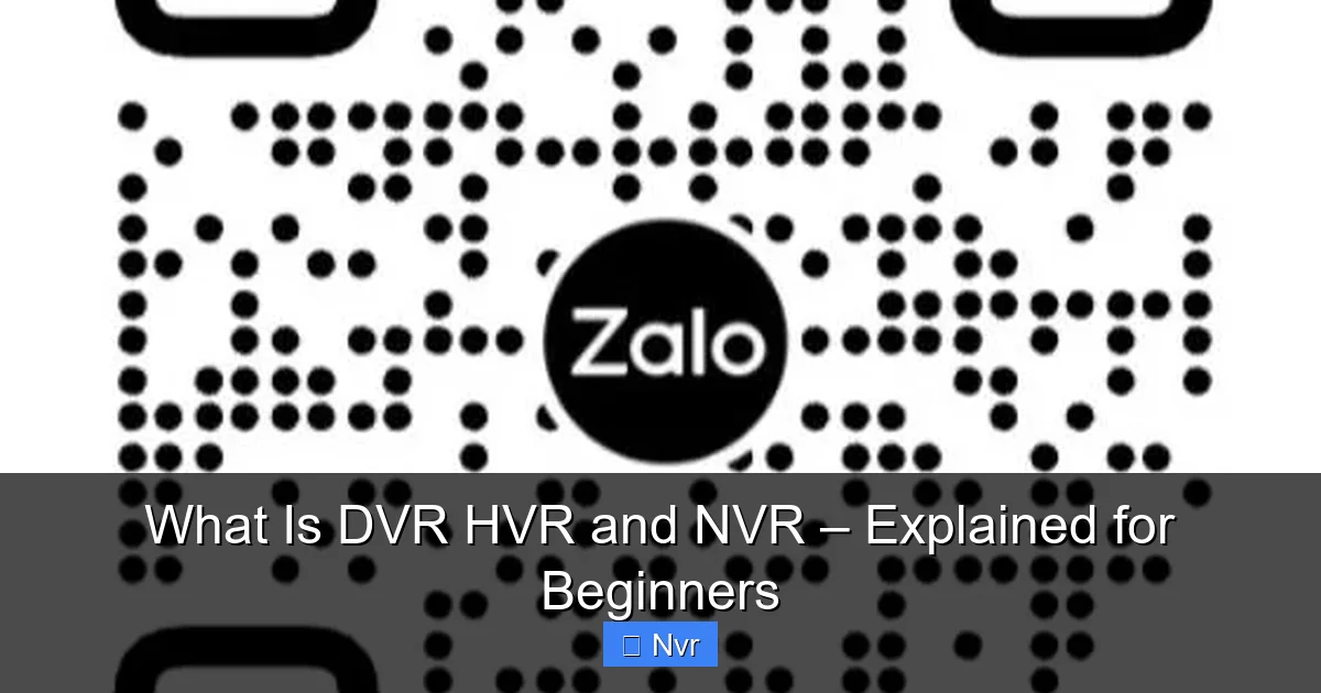 Featured image for What Is DVR HVR and NVR – Explained for Beginners