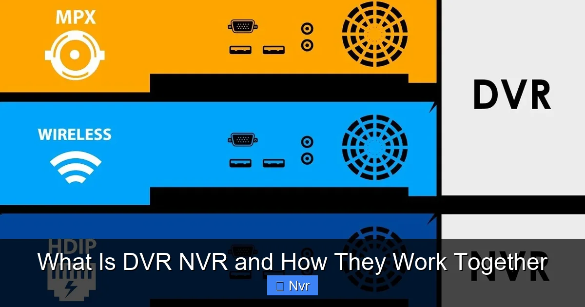 Featured image for What Is DVR NVR and How They Work Together