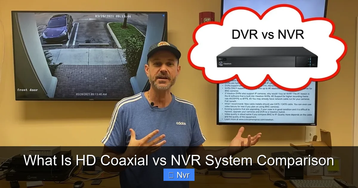 Featured image for What Is HD Coaxial vs NVR System Comparison