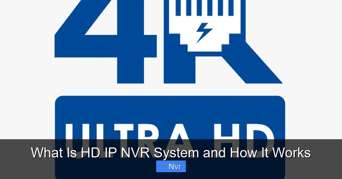 Featured image for What Is HD IP NVR System and How It Works