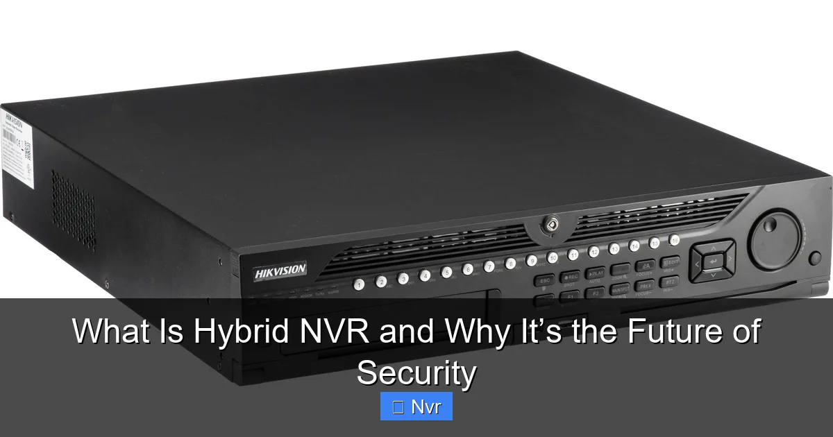 Featured image for What Is Hybrid NVR and Why It’s the Future of Security