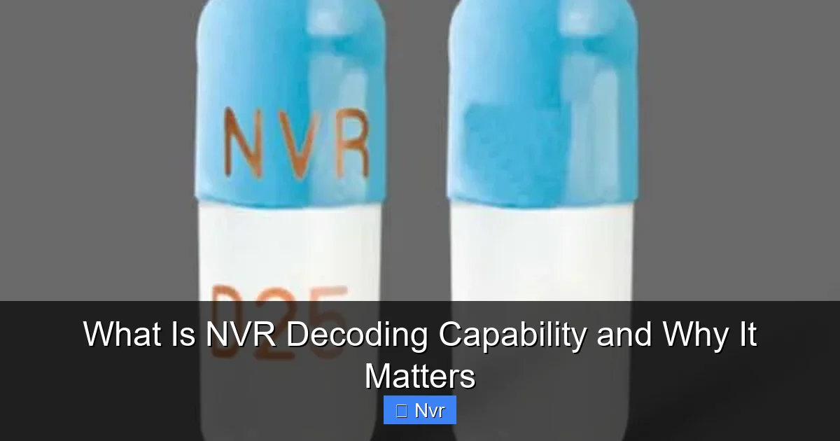 Featured image for What Is NVR Decoding Capability and Why It Matters