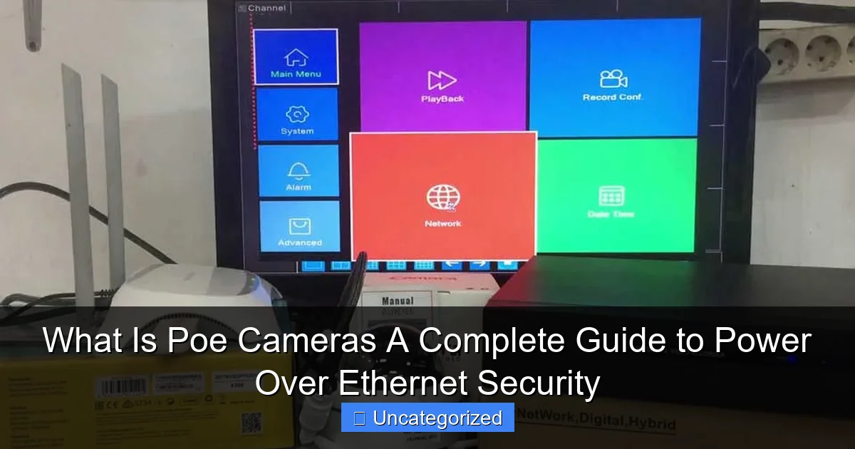 What Is Poe Cameras A Complete Guide to Power Over Ethernet Security