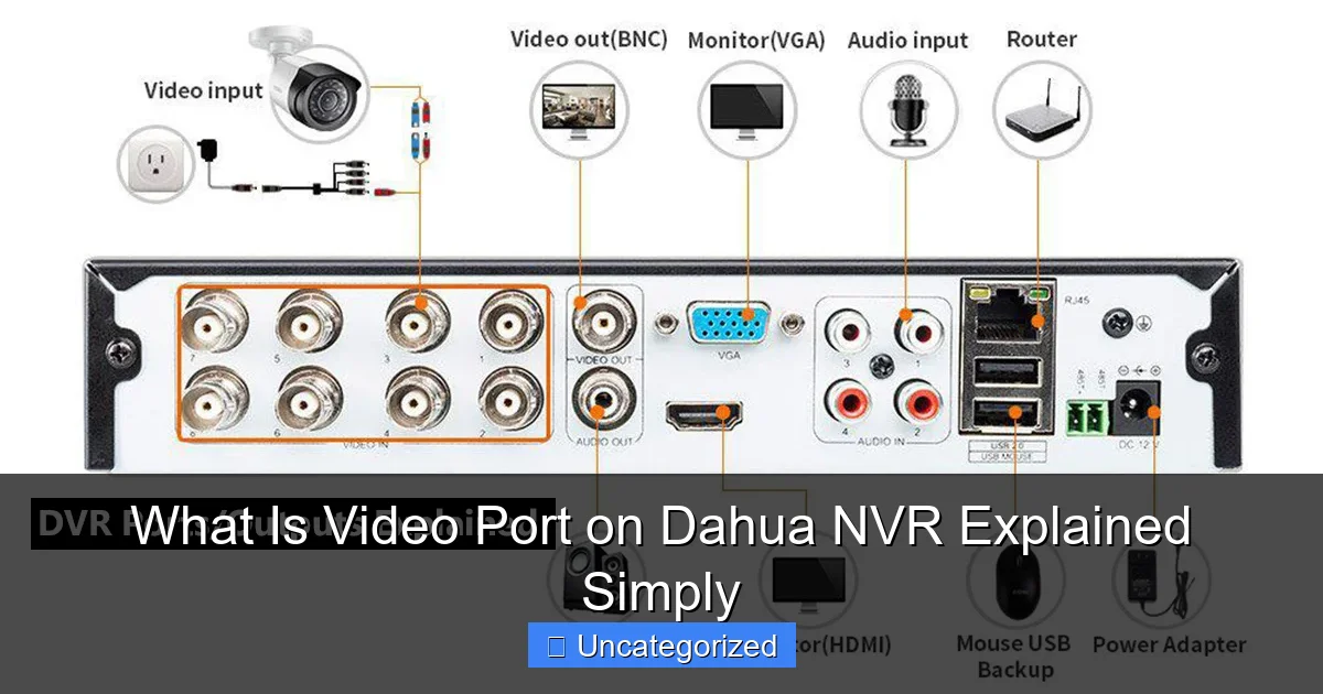 What Is Video Port on Dahua NVR Explained Simply