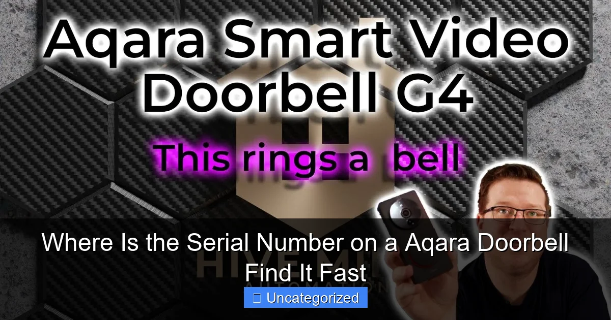 Where Is the Serial Number on a Aqara Doorbell Find It Fast