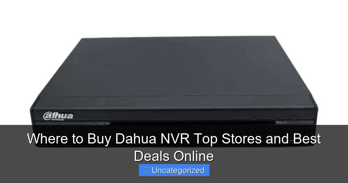 Where to Buy Dahua NVR Top Stores and Best Deals Online