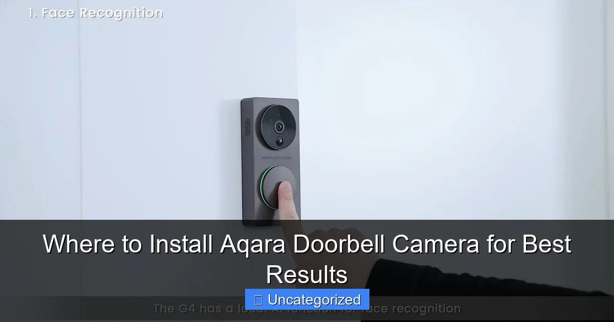Where to Install Aqara Doorbell Camera for Best Results