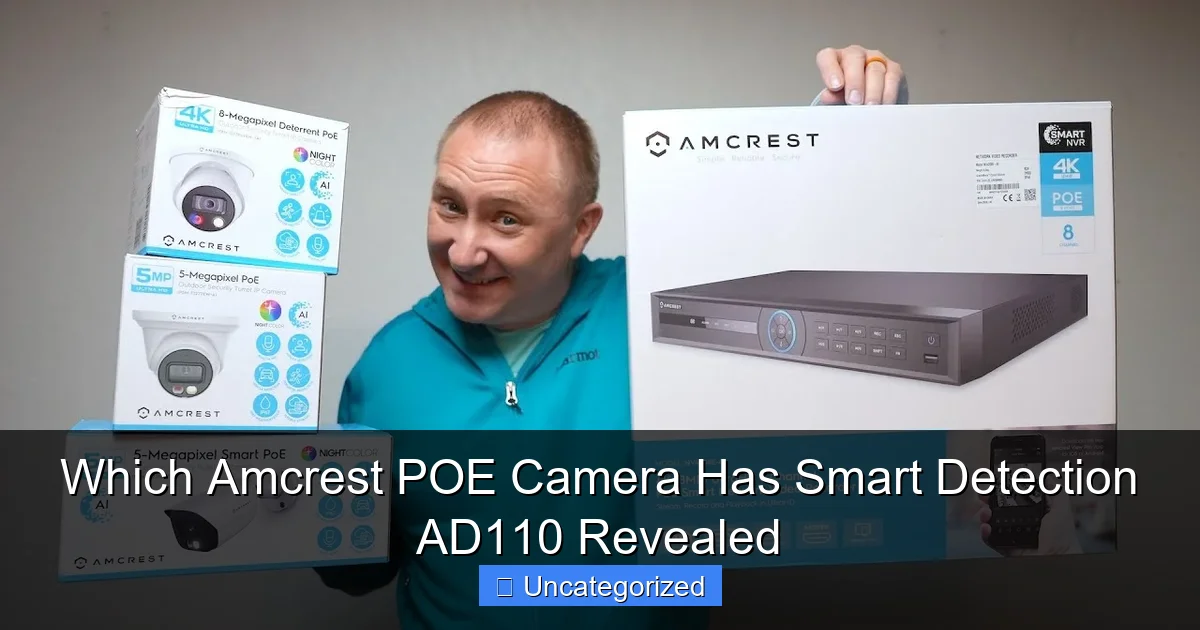 Which Amcrest POE Camera Has Smart Detection AD110 Revealed