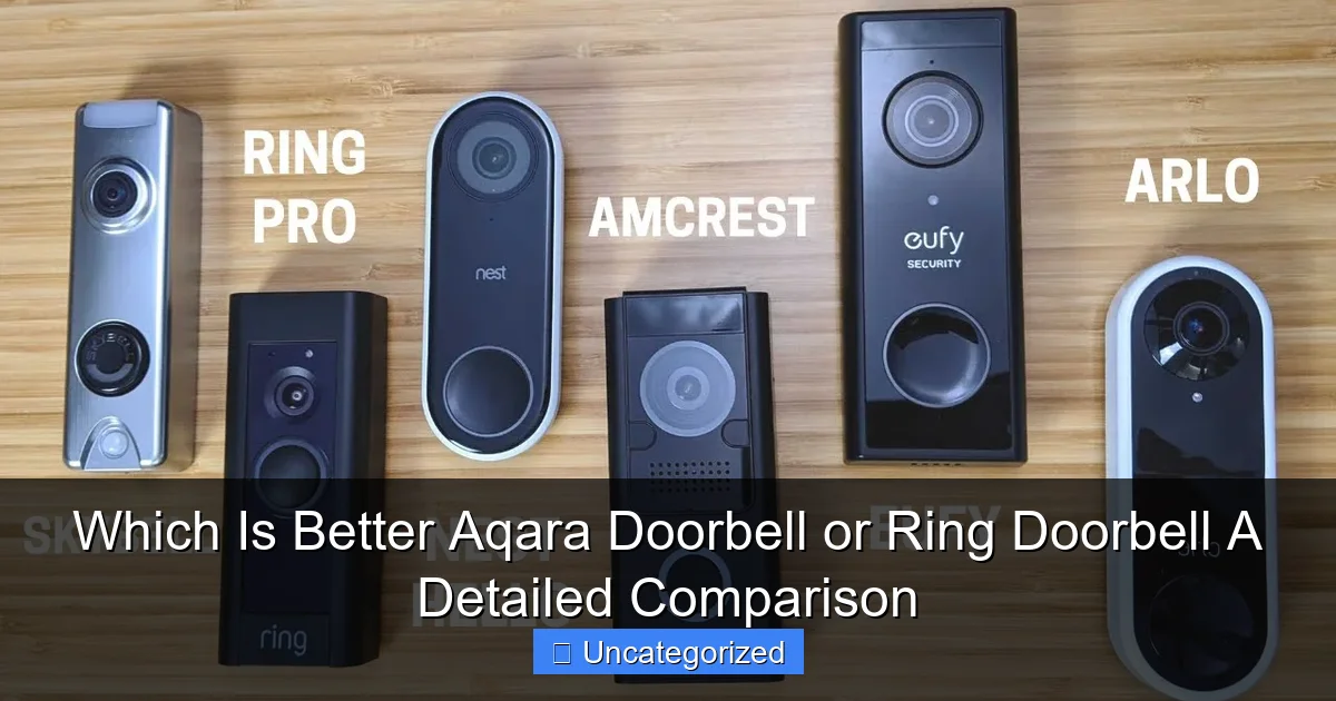 Which Is Better Aqara Doorbell or Ring Doorbell A Detailed Comparison
