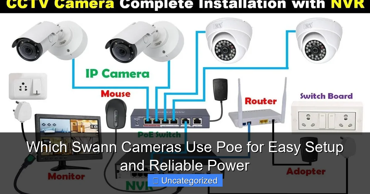 Which Swann Cameras Use Poe for Easy Setup and Reliable Power